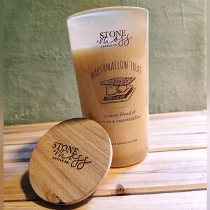 Marshmallow Treat Natural Soy Candle 🕯️Stone + Moss Candle Co.